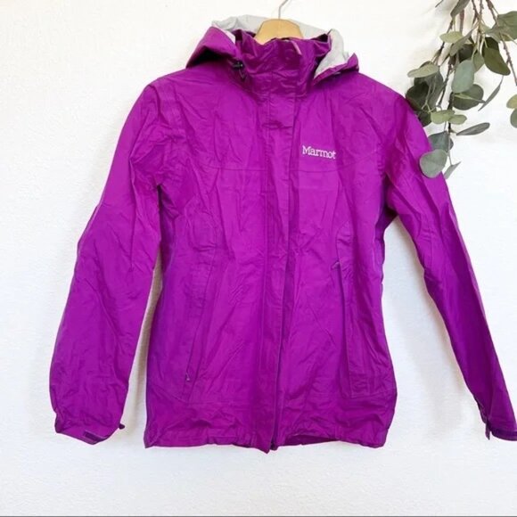 MARMOT Purple precip rain jacket SZ. med Wmn's - Picture 1 of 10